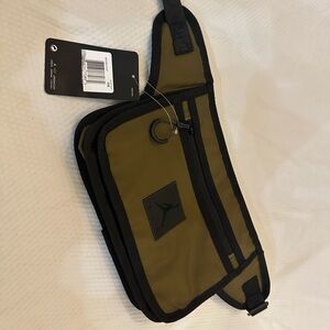 Nike Air Jordan Jumpman Collaborator Crossbody Belt Bag Olive Brown NWT